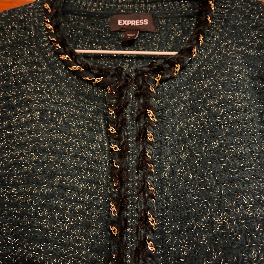 Metallic Express Sweater Jacket - Picture 2 of 2